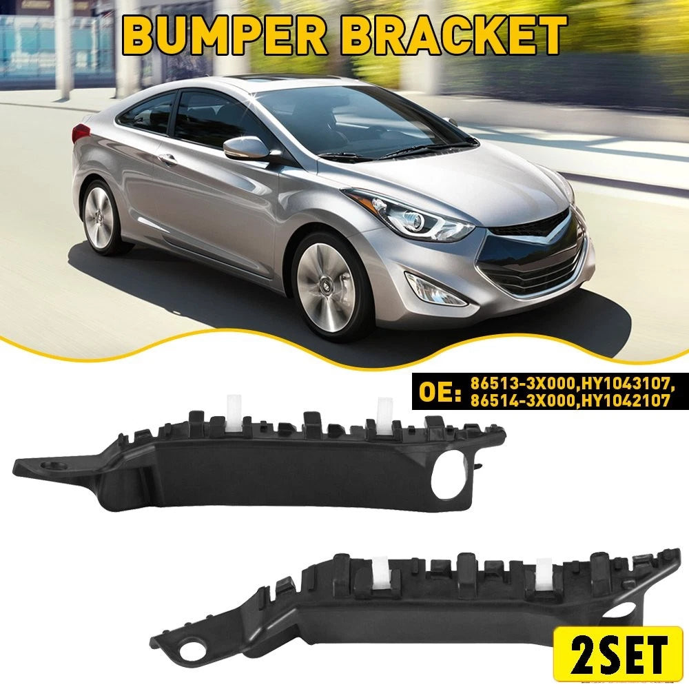Set of 4 Front Bumper Brackets for Hyundai Elantra Sedan (2011–2015)