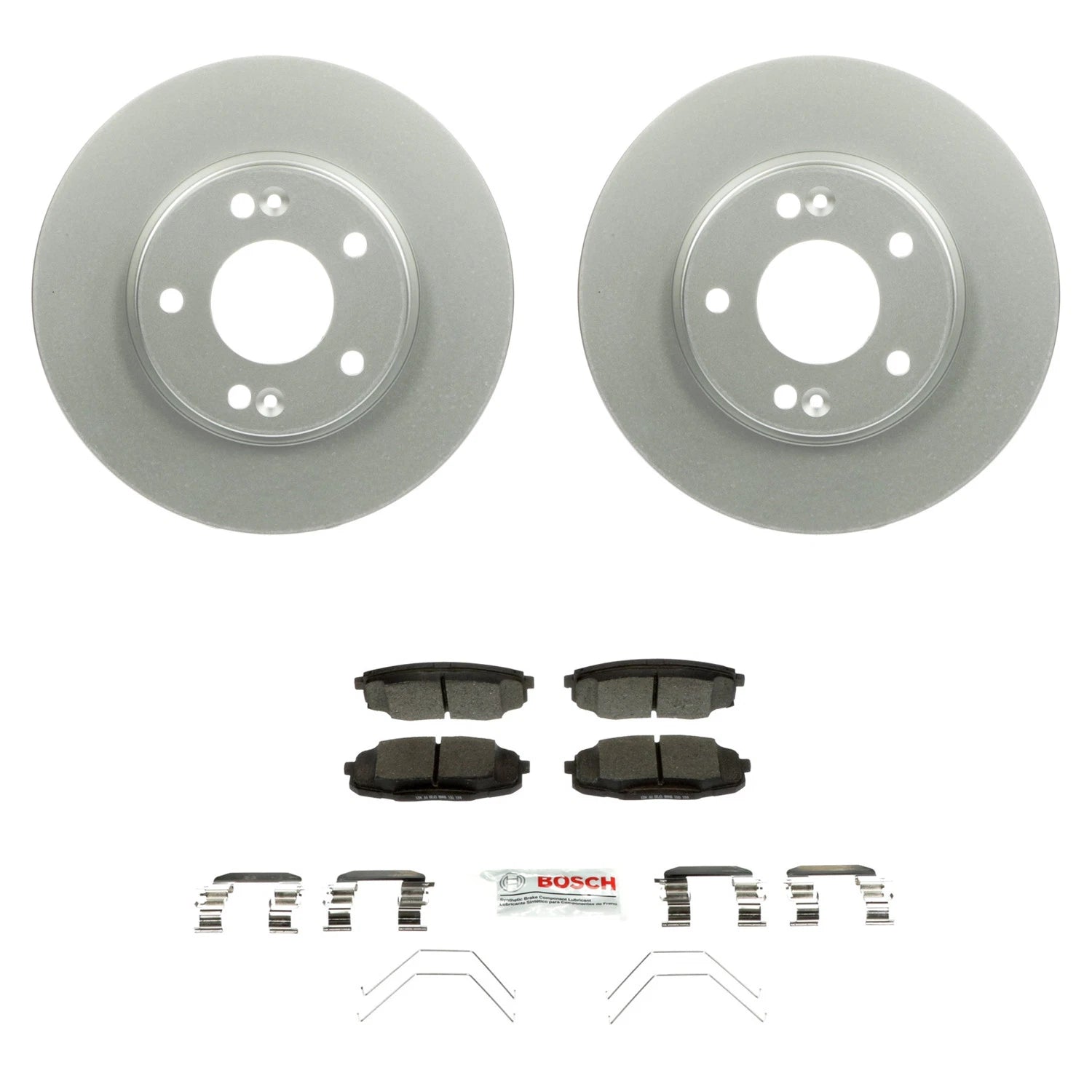 Bosch Front Rotors & Blue Ceramic Disc Brake Pad Kit for Kona Seltos (2020–2023)