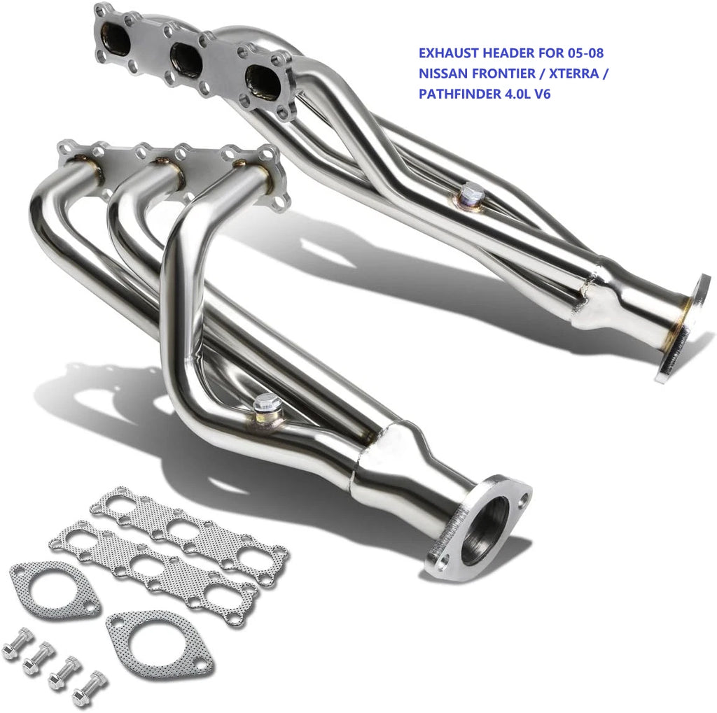 Pair Exhaust Header for Nissan Frontier/Xterra/Pathfinder 4.0L V6 (2005–2008)