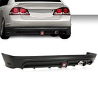 Rear Bumper Spoiler with LED Brake Light for Honda Civic (2006–2011)