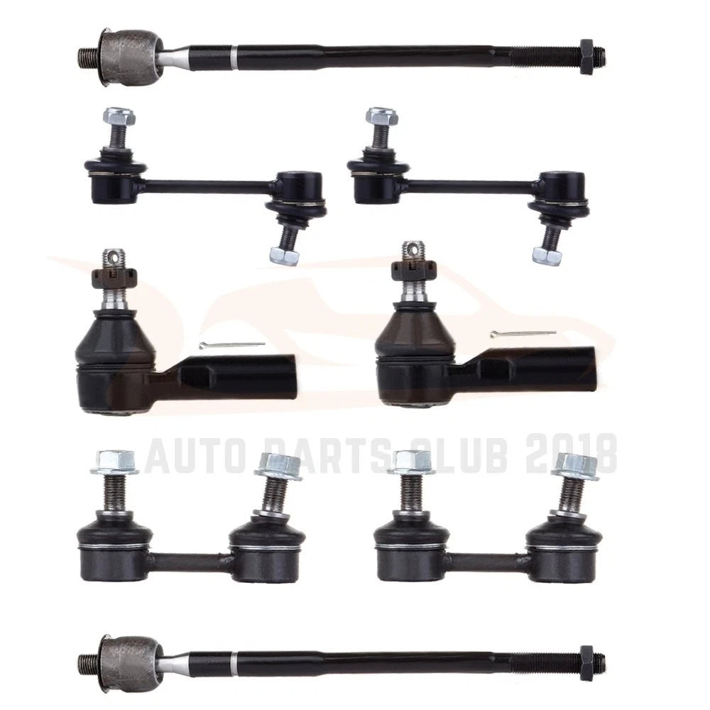 Set of 8 Front Rear Sway Bar Inner Outer Tie Rods for Toyota Corolla (1993–2002)