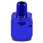 10-AN Female Flare to 1/4" NPT Male Blue Aluminum B-Nut Swivel Coupler Fitting
