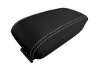 Leather Console Lid Armrest Cover for Toyota Corolla (2014–2019) Pink Stitch
