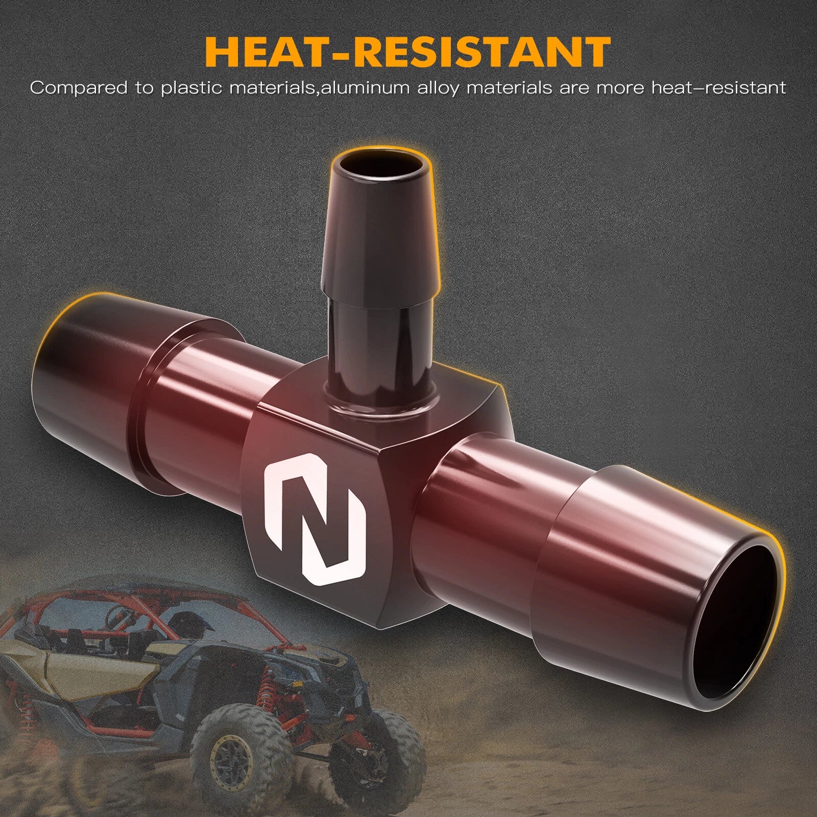 Tee Coolant Fitting Radiator Hose Connector for Can-Am Maverick X3 (2017–2023)