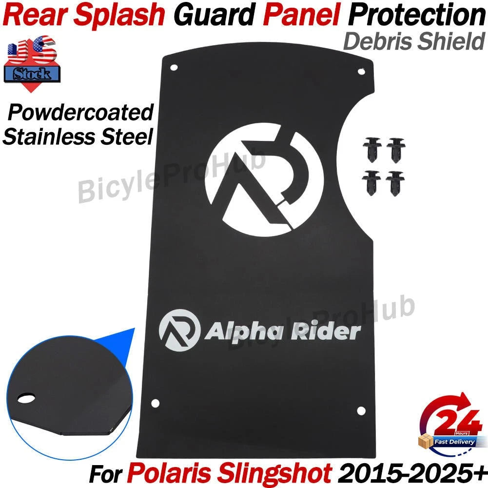 Rear Splash Guard Panel Protector Fender Flare for Polaris Slingshot (2015–2025)
