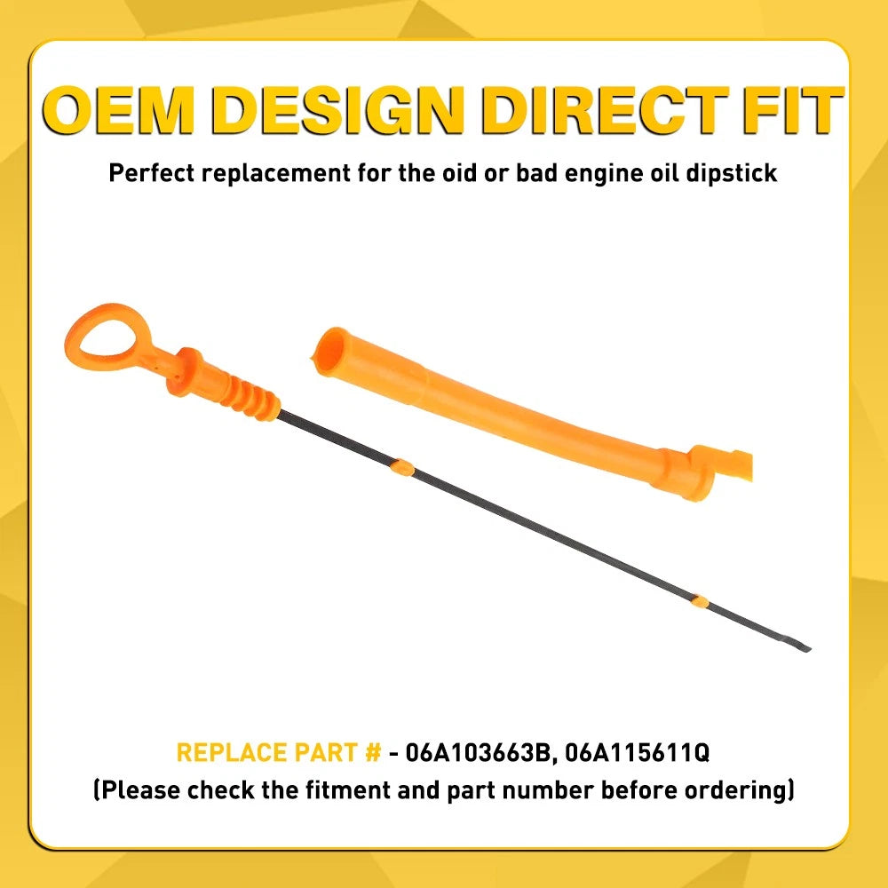 Engine Oil Dipstick for Audi Volkswagen TT Beetle Golf Jetta (2000–2006)