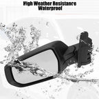 3 Pin Left Side Exterior Door Mirror Assembly Black for Chevrolet Malibu (2016–2022)