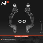 2X Front Outer Tie Rod Ends for Benz CLA250 (2014–2019) INFINITI QX30 (2017–2019)