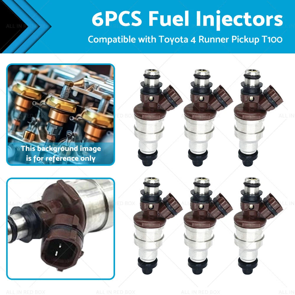 6x Fuel Injector for Toyota 4Runner Pickup T100 (1989–1995) 23250-65020