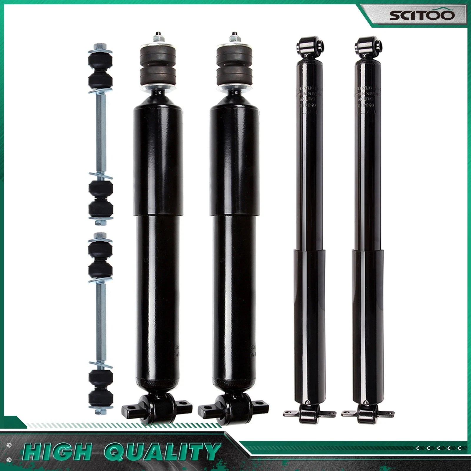 Front & Rear Shock Absorber Sway Bar Kit for GMC Savana Chevy Express (2003–2023)