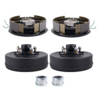 2 Pcs Trailer 5 on 4.5 Hub Drum Brake Kit for 3500 lbs (2012–2015)