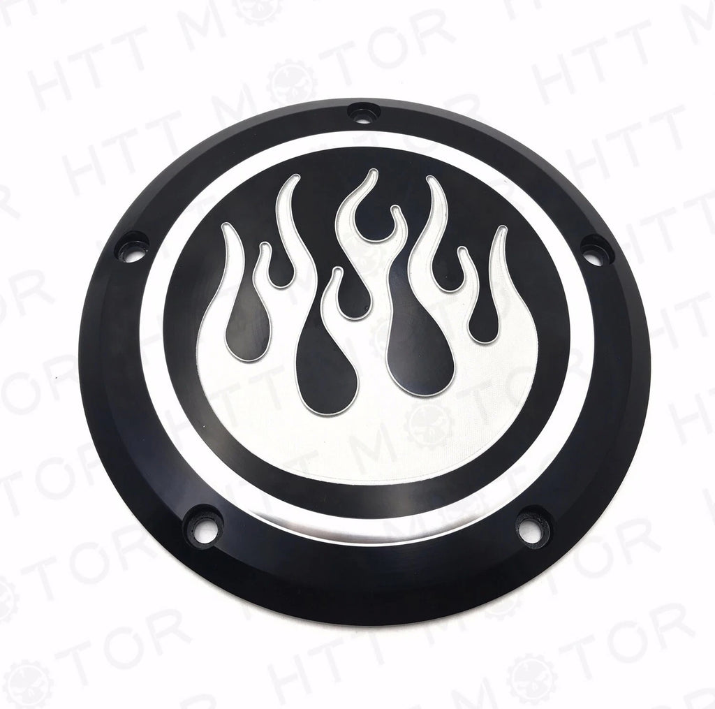 Flame Derby & Timer Cover for Harley Dyna Sportster XL 883 1200 (2004–2023)