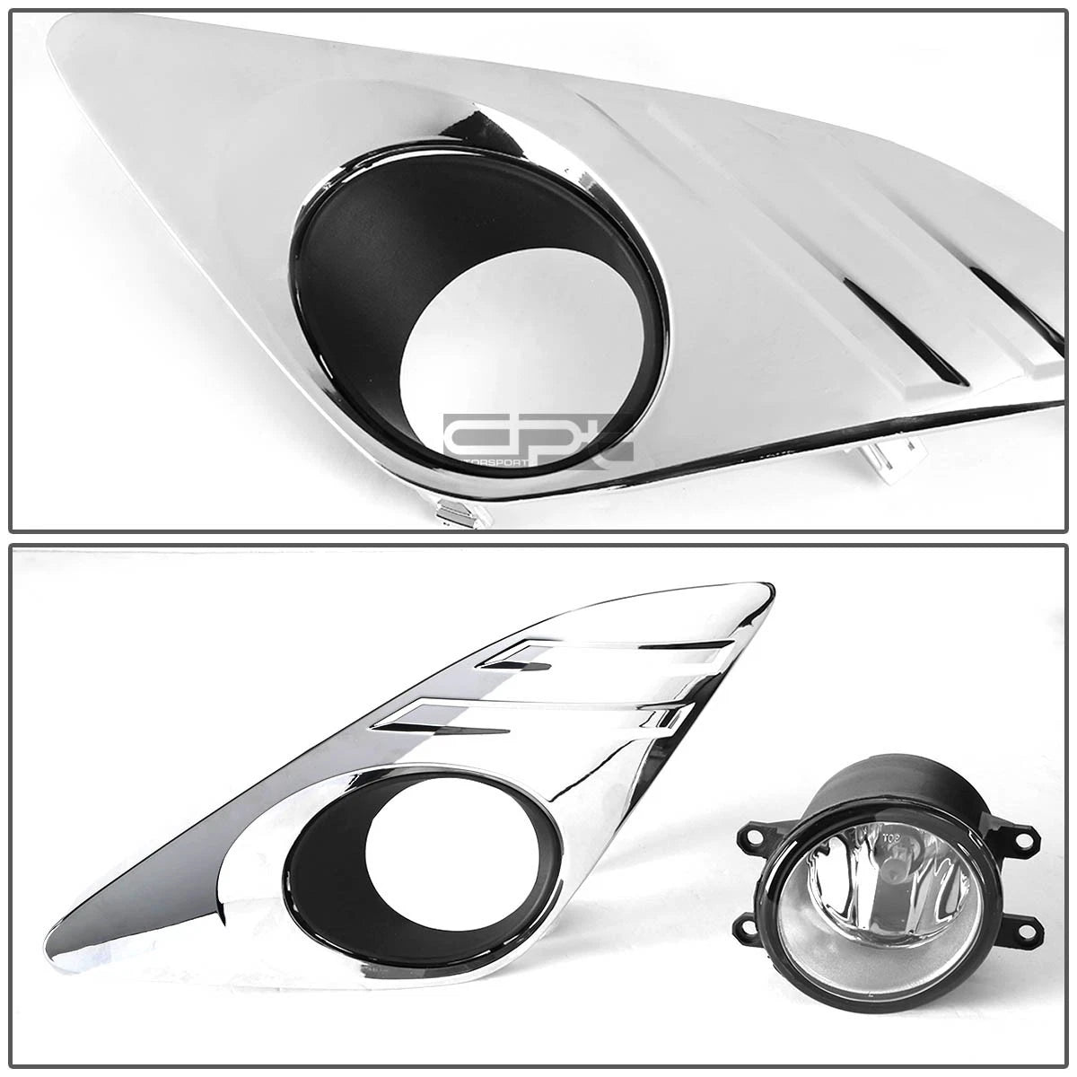 Chrome Bezel Fog Light & Switch Kit for Toyota Camry (2012–2014)