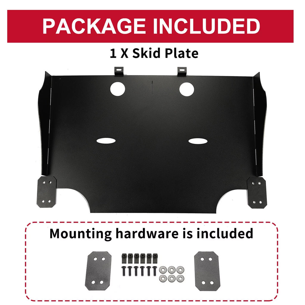 Powder-Coated Black Rear Skid Plate for Ford F150 2015–2024