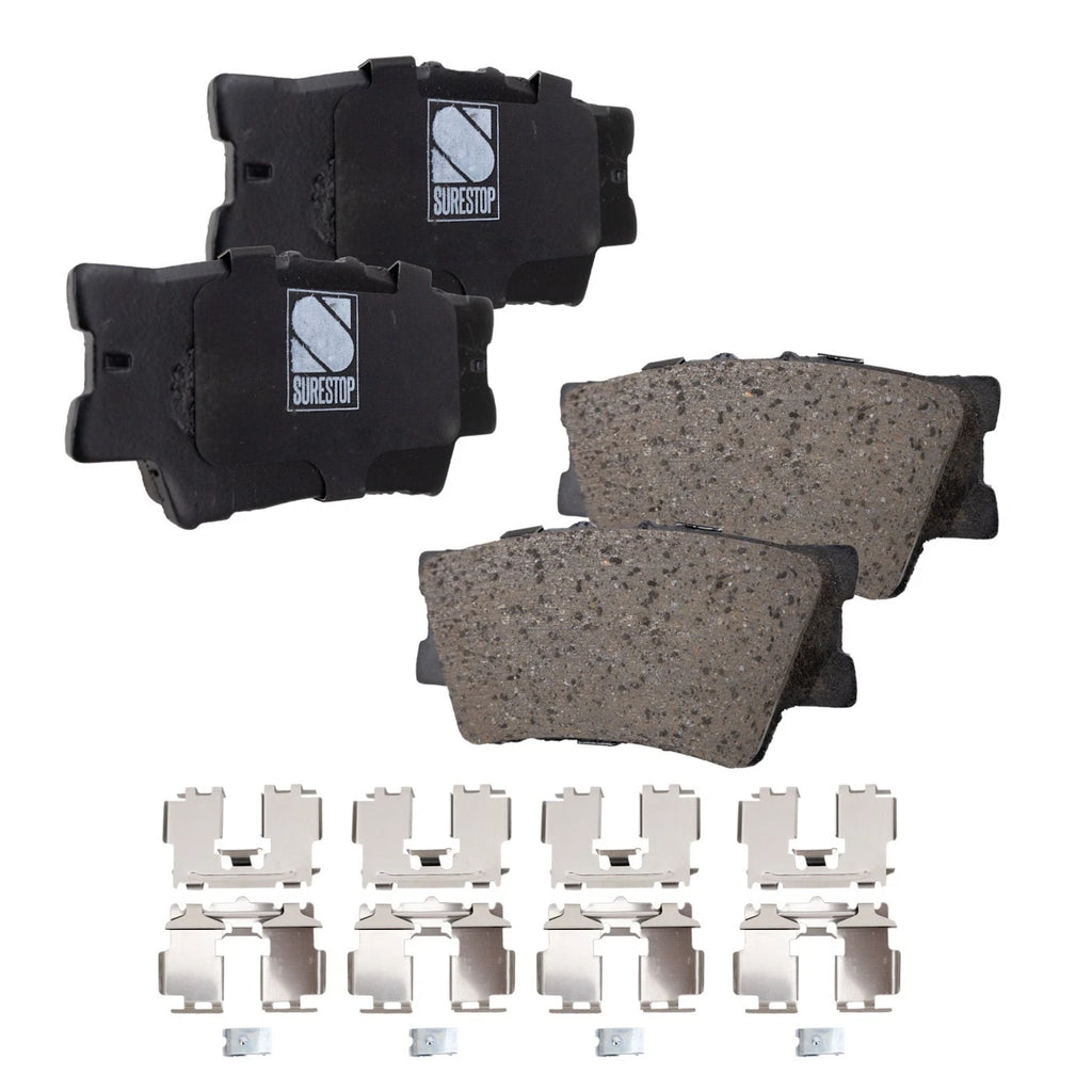 Disc Brake & Pad Kit for Toyota Matrix, Vibe (2009–2013) Front & Rear Ceramic