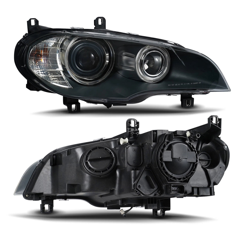 Pair HID/Xenon Headlights for BMW X5 (2007–2011) with Adaptive Lamp