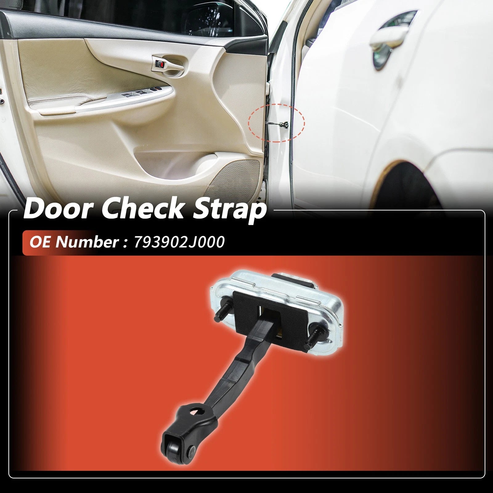 Front Right Door Check Strap for Kia Borrego (2009–2011) No.793902J000