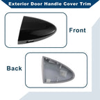 Exterior Door Handle Cover Trim for Lexus IS250 (2006–2013) Black ABS