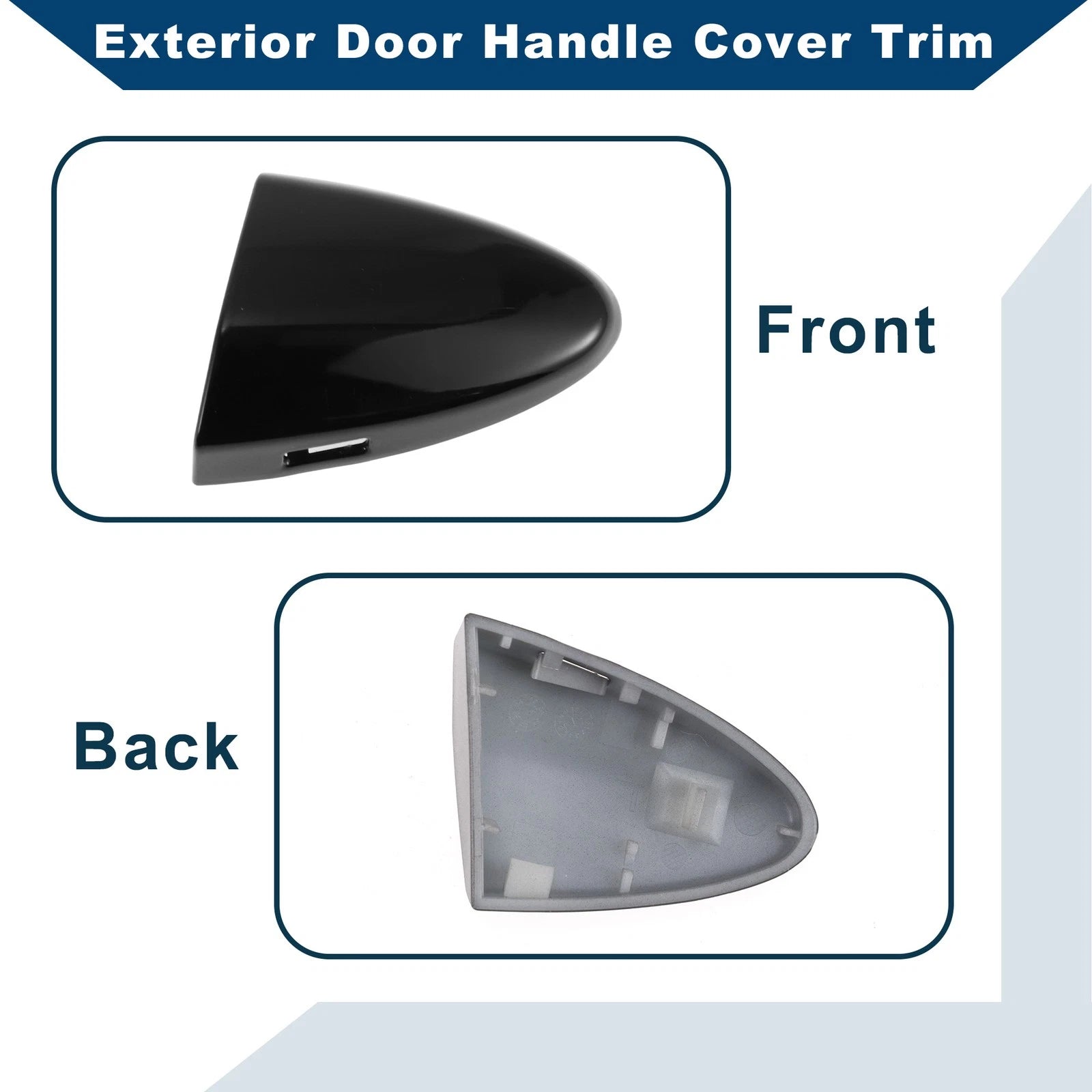Exterior Door Handle Cover Trim for Lexus IS250 (2006–2013) Black ABS