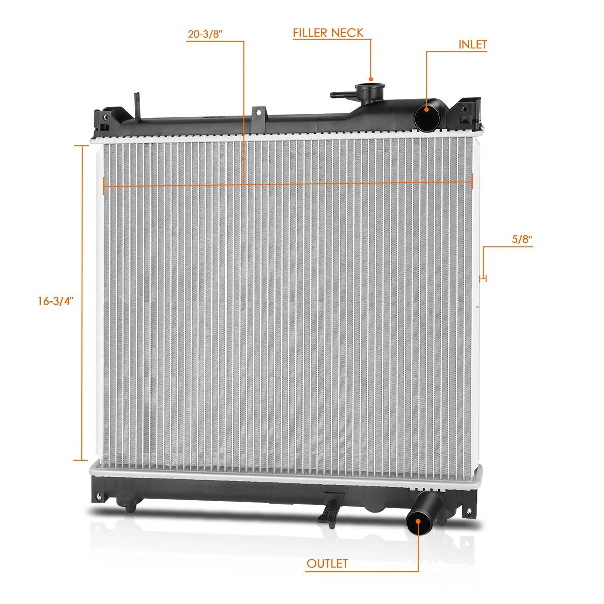 Aluminum Core Cooling Radiator for Suzuki Vitara 1999–2002 DPI-13028