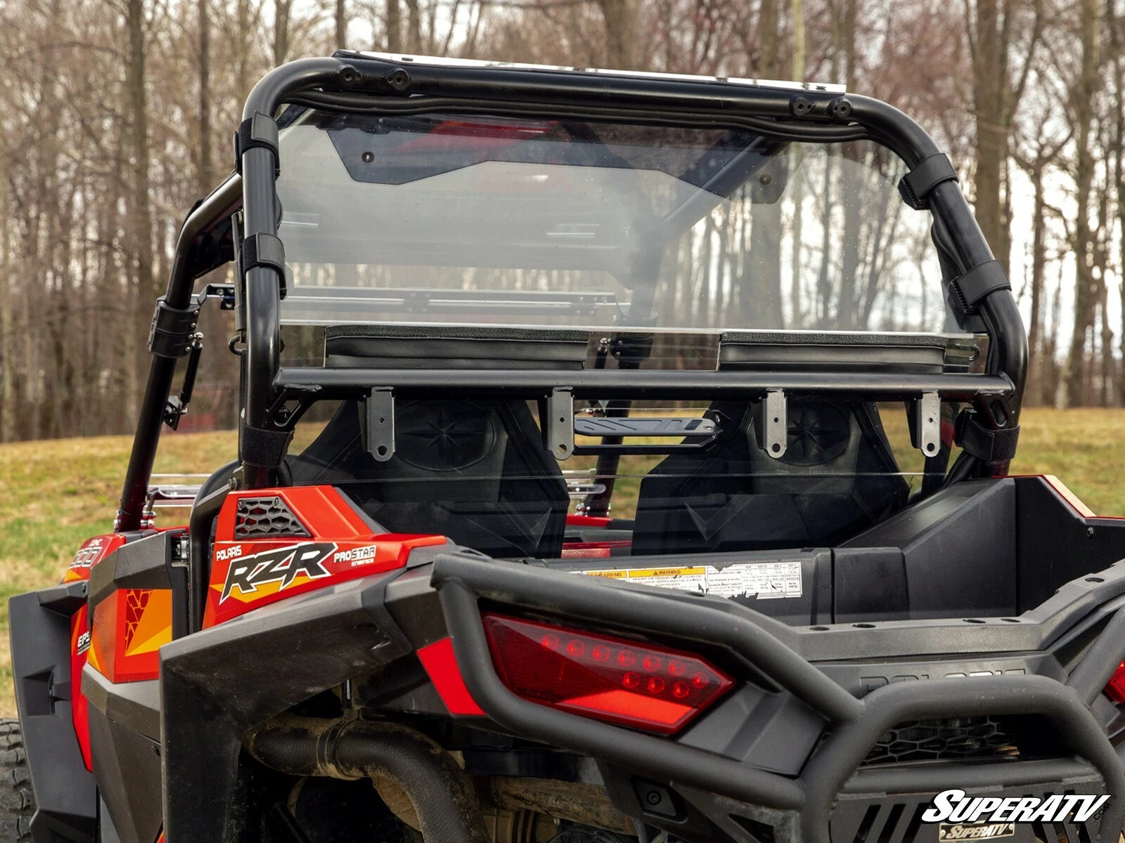 Heavy Duty Vented Rear Windshield for Polaris RZR S 1000 (2016–2020)