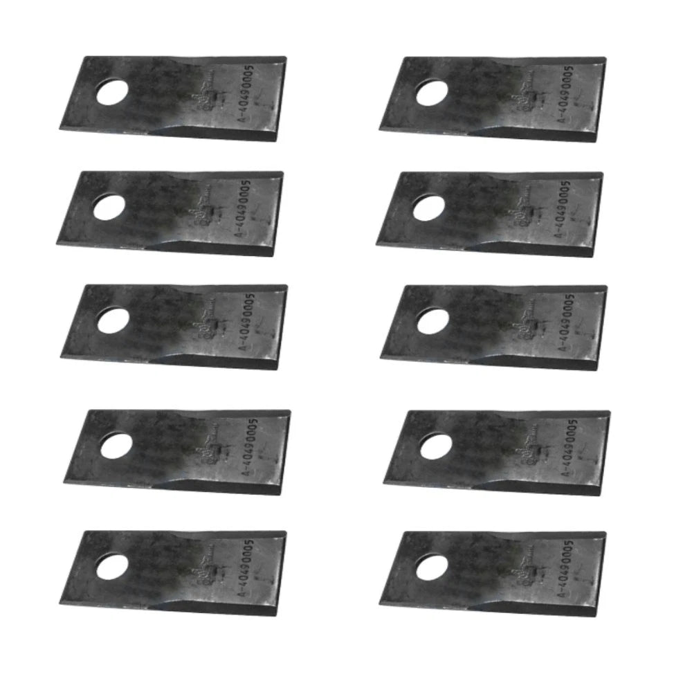 10 Pack Right Hand Blades 40490005 for Fort Disc Mowers (F098DZ) 3.86"