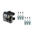 Set of 6 Hitachi Ignition Coils & NGK Platinum Spark Plugs for Mazda 929 (1990–1995)