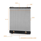 2-Row Aluminum Cooling Radiator for Freightliner Business Class M2 (2008–2013)