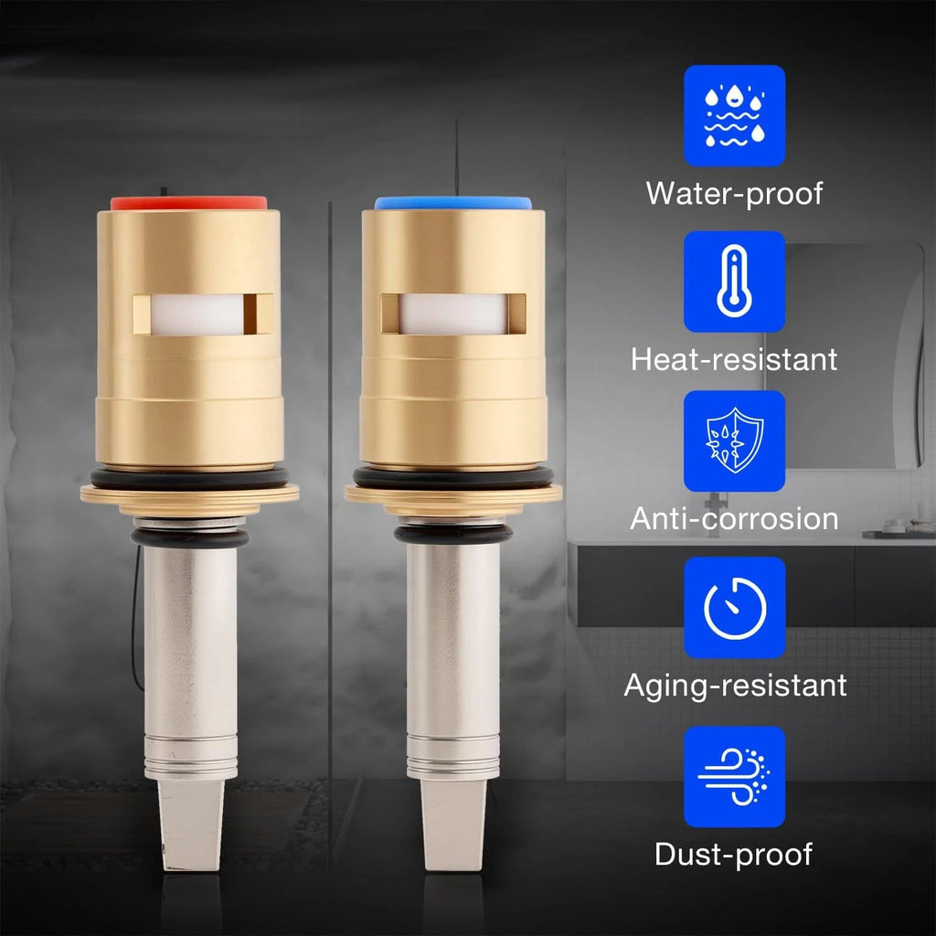Ceramic Faucet Cartridge Kit for Hot & Cold (1/4-Turn)