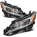 Set of 2 Black Housing Headlights for Toyota Camry (2018–2022)