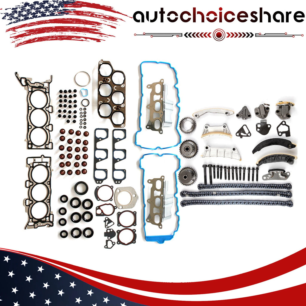 Head Gasket Set & Timing Chain Kit for GMC Acadia Saturn Outlook (2007–2008)