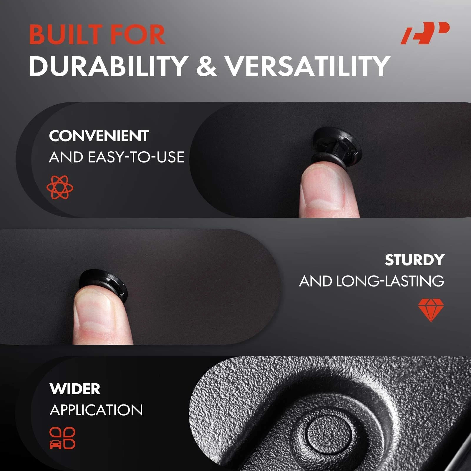 30Pcs 8mm Nylon Bumper Retainer Clips for Ford