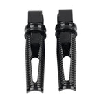 Black Passenger Rear Footrest Pegs for Kawasaki Z300 400 650 900 ZX6R (2015-2023)