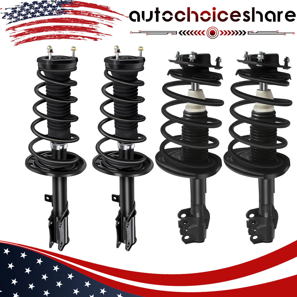 Set of 4 Complete Struts Shocks Coil Spring for Toyota Camry Solara (2004–2006)