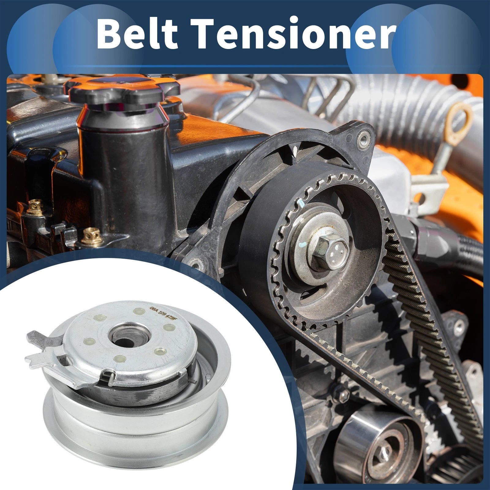 Belt Tensioner for Volkswagen Beetle Jetta (1998–2014) No. 06A109479F Metal