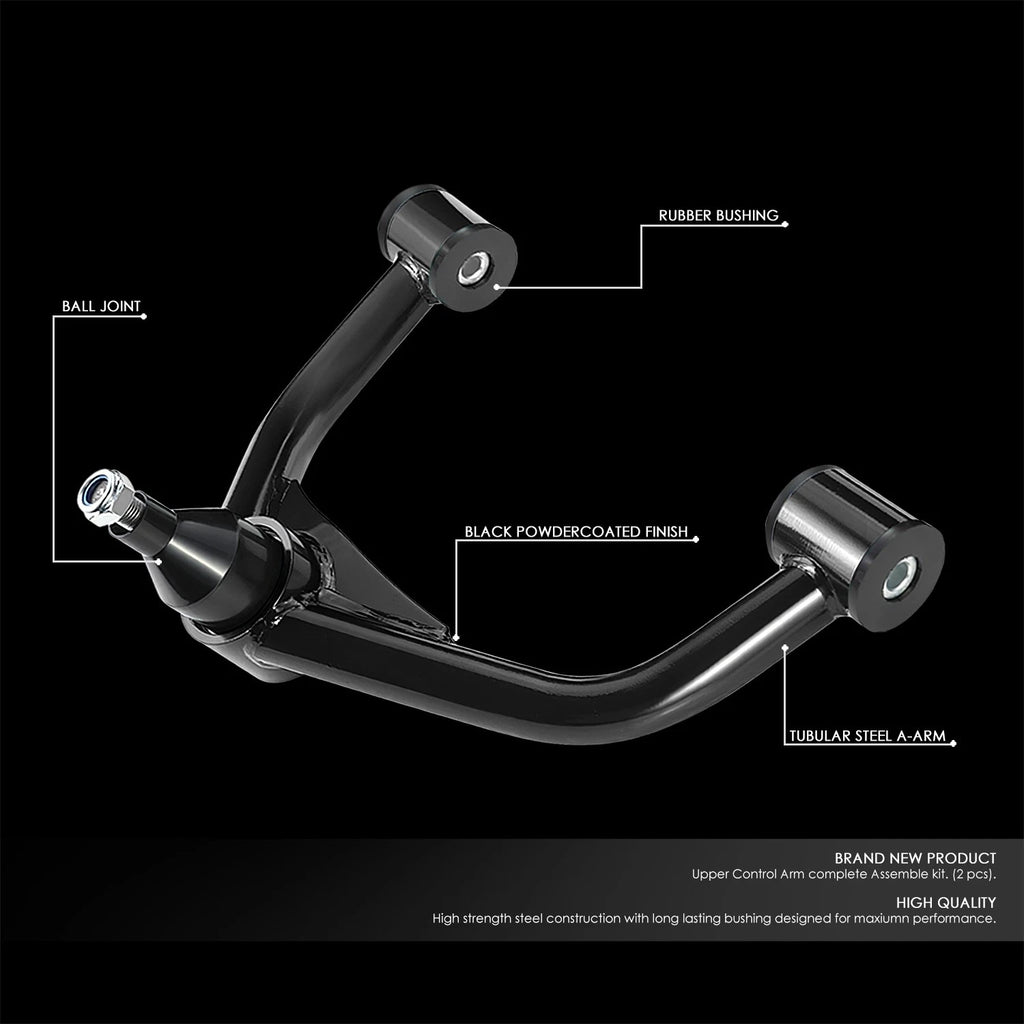 Set of 2 Front Upper Control Arms for Silverado Sierra 2500HD 3500HD (2011–2019)