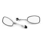 Set of 2 Chrome Rear View Mirrors for Yamaha V-MAX, XJR1200, MT-03, FZ6, XV950 (2004–2009)