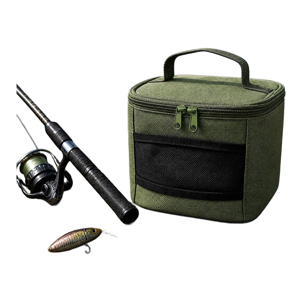 Waterproof Nylon Fishing Tackle Bag 18x18x14.5cm