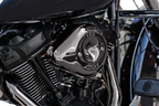S&S Cycle Stealth Teardrop Air Cleaner Cover for Harley M8 (2017–2023) - Lava Chrome 170-0779