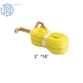 2X 2" × 10' Mini J Hook Towing Strap G70 for Trailer Wrecker