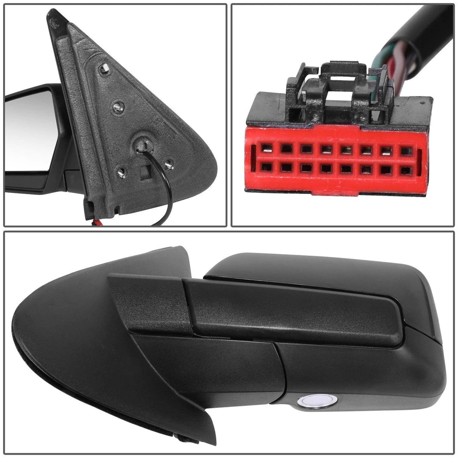 Driver Left Power Heated Glass Side Door Mirror for Ford Expedition (2011–2011)