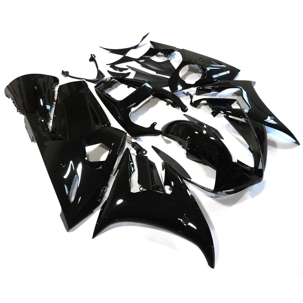 Glossy Black ABS Bodywork Fairing Kit for Yamaha YZF R6 (2003–2004) R6S (2006–2009)