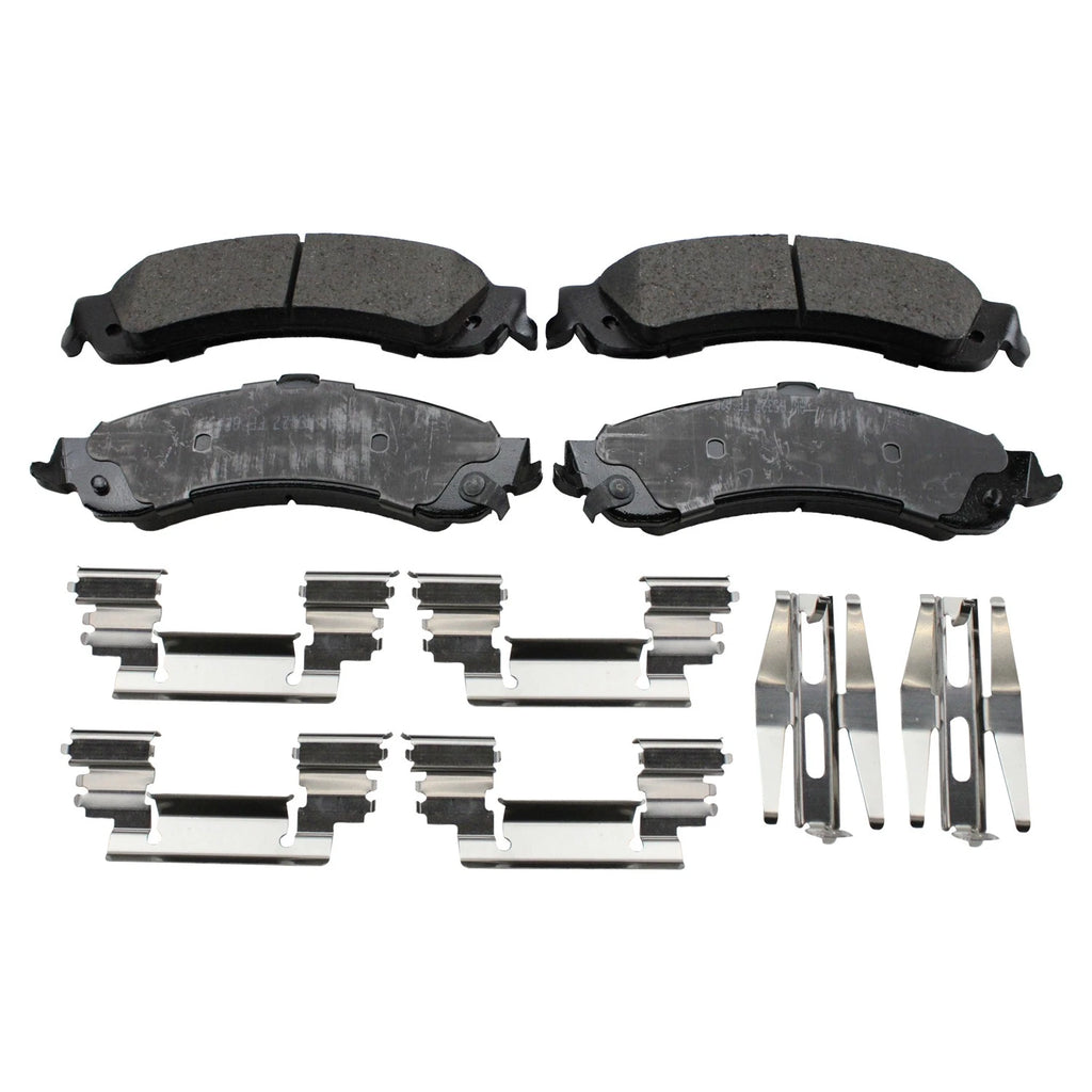 DuraGo Rear Rotors & Akebono ProACT Ceramic Brake Pads Kit for Sierra 1500 HD (2001–2019)