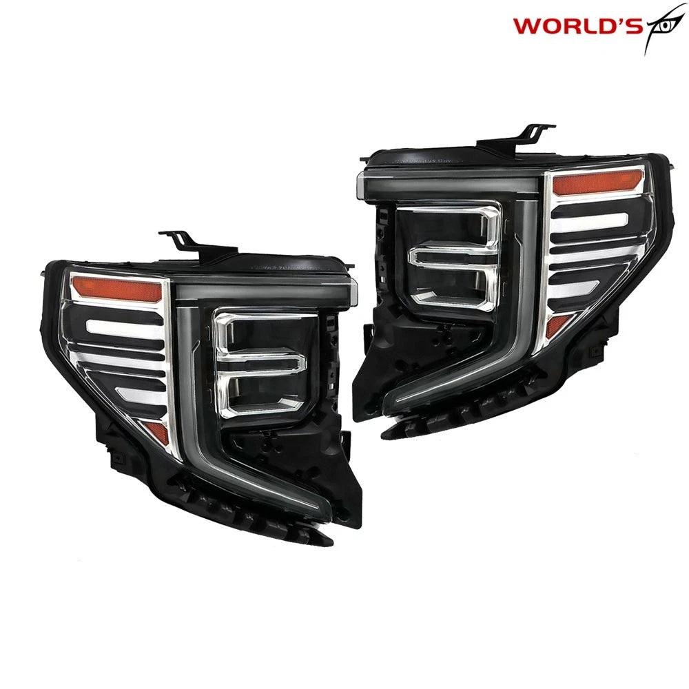 LED Headlights for GMC Sierra 1500 SLT/Denali (2022–2024) Left + Right