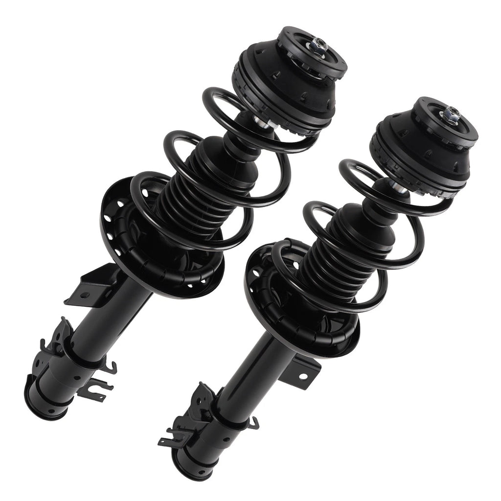 Pair Front Complete Struts w/ Coil Spring for Fiat 500 (2012–2017)