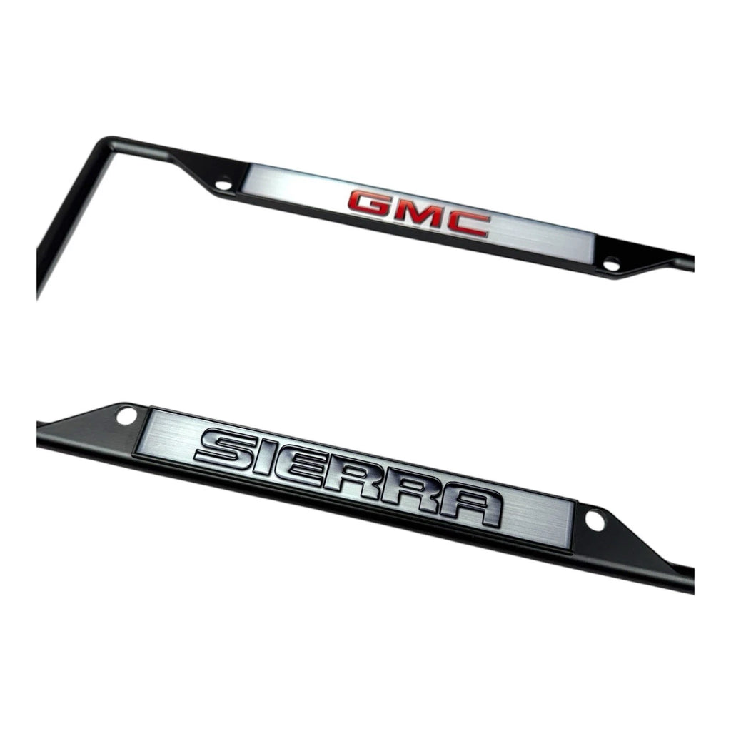 License Plate Frame Black Replacement for GMC Sierra (2010–2018)