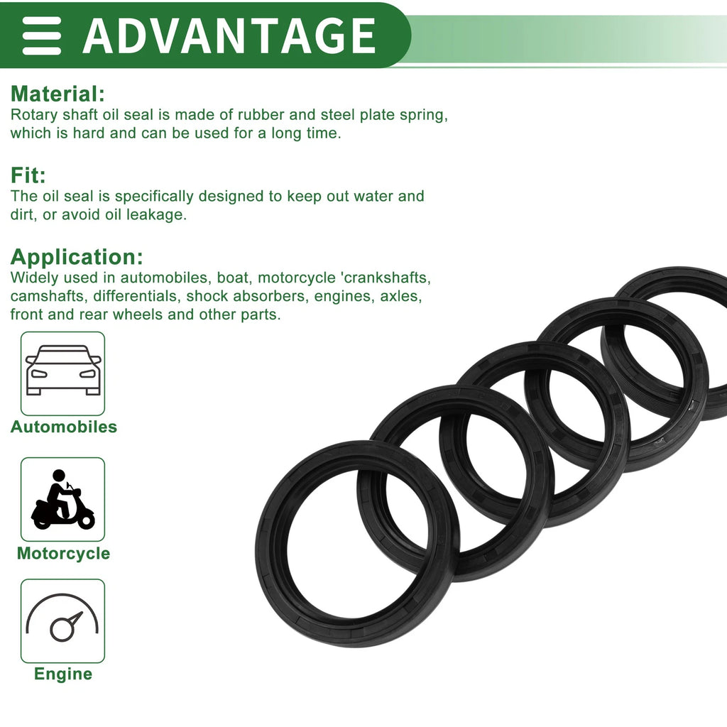 Oil Seal for Rotary Shaft (55x72x12mm) NBR Rubber High Pressure