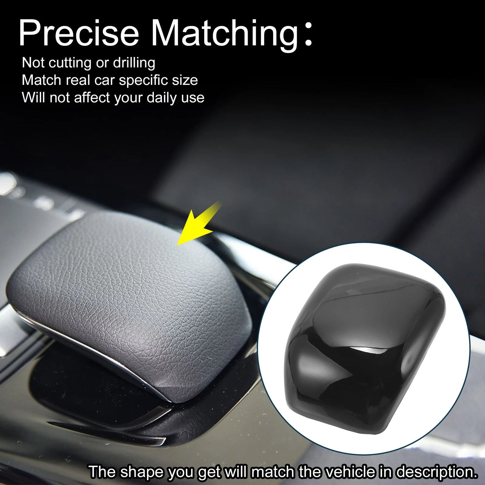 ABS Gear Shift Knob Cover Sticker for Mercedes-Benz A CLA Class (2018–2023)