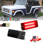 Smoked Red LED Rear Side Marker Lights for Ford Bronco, Pickup (1970–1977)