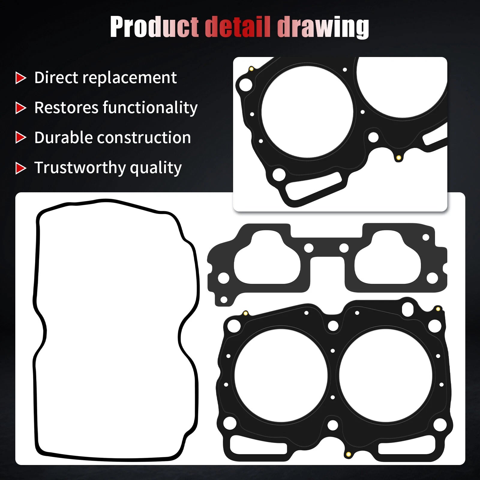 Head Gasket Set for Subaru Impreza Legacy Outback 2.5L (2004–2011)